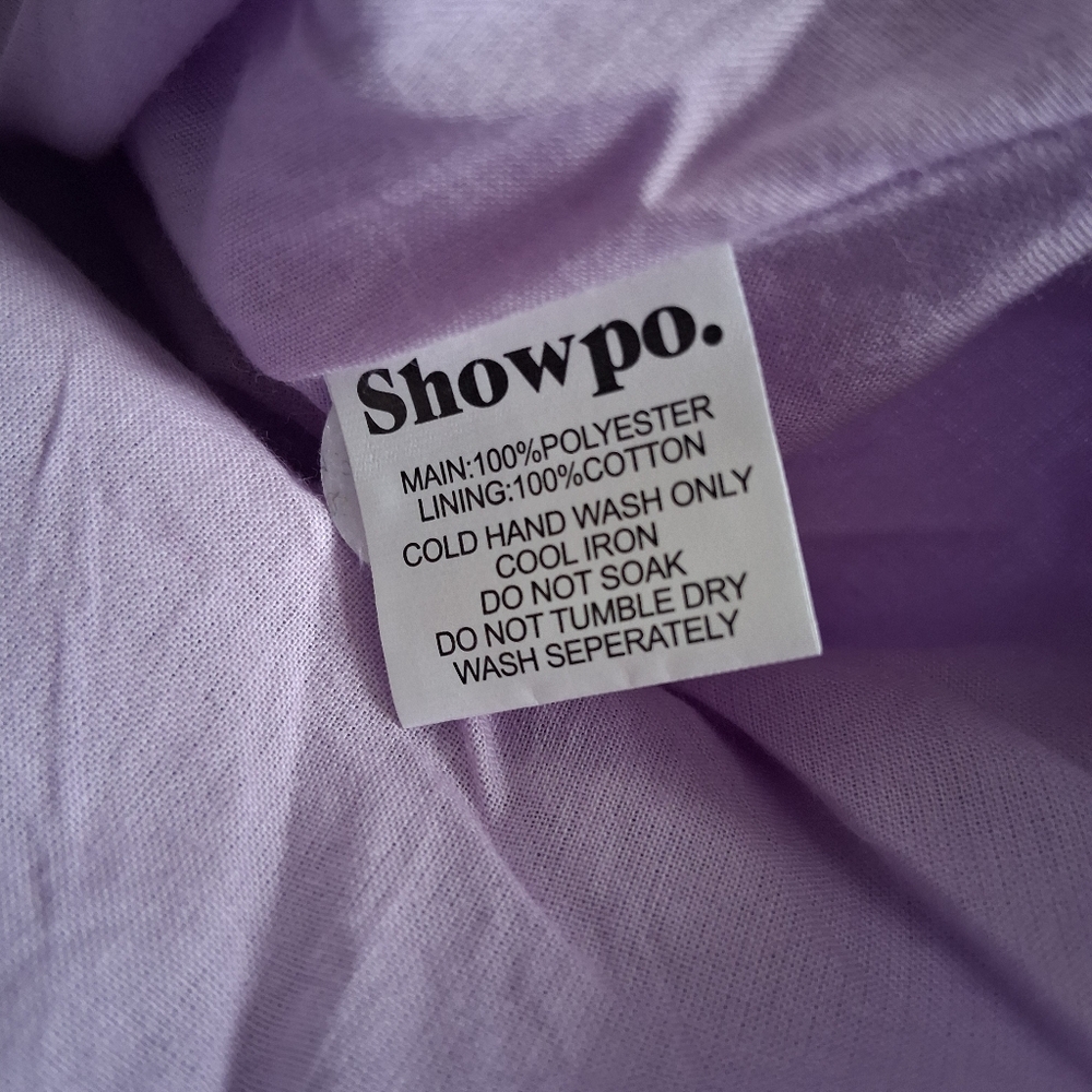 Showpo Purple Floral Dress With Strap Ties - Picture 10 of 10
